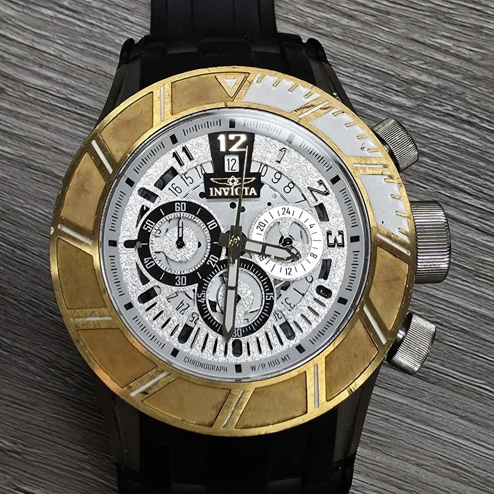 Invicta Pro Driver Model 14021 - Men's Watch - 50mm Stainless W/White Face
